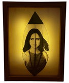 کادو لاکچری قاب لایتدار با حک عکس روی برگ طبیعی – بهترین هدیه خاص و ماندگار