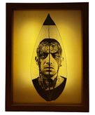 کادو لاکچری و هنری – قاب حکاکی عکس روی برگ طبیعی با طراحی خاص